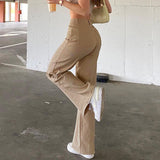supernfb Women Retro Trousers Casual Jeans High Rise Cargo Pants Straight 90s Korean Fashion Streetwear