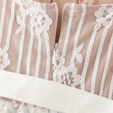 Supernfb Lace High-low Sexy Summer Dress White Straps Belt Tied Women Dress D-ring Holiday Chic Ladies Party Dresses