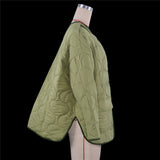 Supernfb Fashion Green Winter Warm Coat Women Casual Loose Single Breasted Pocket Jackets  New Autumn Winter Parkas Outwear