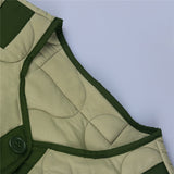 Supernfb Fashion Green Winter Warm Coat Women Casual Loose Single Breasted Pocket Jackets  New Autumn Winter Parkas Outwear