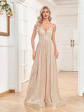 Supernfb Elegant Evening Dress  Long Mermaid Backless Formal Sequin Women Caicktail Wedding Party Prom Dresses