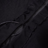 Hugcitar Mesh Long Sleeve Black See Through Cardigan Lace Up Sexy Midi Dress Summer Women Fashion Beach Party Club Outfit