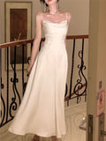 Midi Dresses Women Summer New Fashion Elegant Wedding Evening Party Birthday Spaghetti Strap Slim Dress Korean Prom Clothes