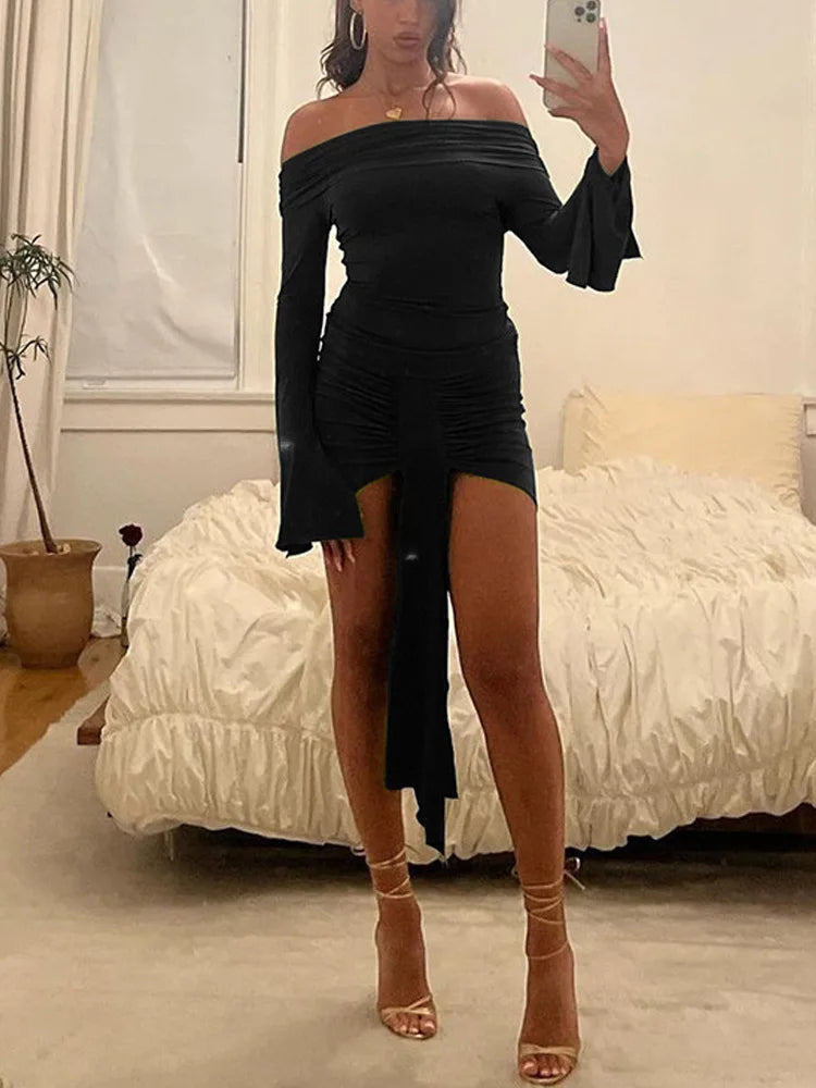 Supernfb Sexy V Neck Satin Evening Dresses, Spaghetti Strap, Side Slit, Prom Dress, Backless Evening Gown, Party Dress, Cocktail